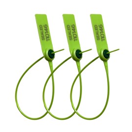 USPACKSMART 10-Pack Numbered Plastic Tamper Seals – Adjustable 8" Pull-Tite Zip Ties for Fire Extinguishers, Clinical Waste Bags, Vehicle Doors – TSA Approved, Recyclable, Self-Locking Security Tags