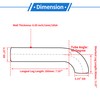X AUTOHAUX 80mm/3.15" OD Extended Exhaust Bend Elbow Pipe Exhaust