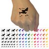 Shark and School of Fish Temporary Tattoo Water Resistant Fake