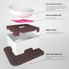 WZ PET Raised Ceramic Dog Feeding Bowl,Adjustable Elevated Dog Bowls