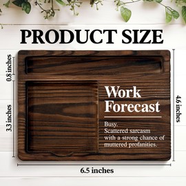 Funny Office Sticky Note Holder Humor Work Gifts for Coworkers Employees, Work Forecast Post It Note Dispenser for Office Cubicle Desk Decor
