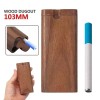Premium Teak 4.08" x 1.68" Wooden Dugout Ceramic One Hitter