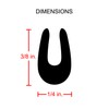 Black Car Door Edge Guard Trim 10 Feet Full Size