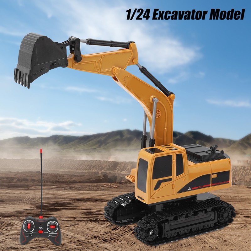 1/24 Excavator Model High Simulation RC Excavator Toy with 2.4GHz