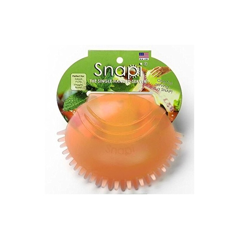 Snapi - The Single Handed Salad Server - Tangerine
