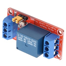 Keenso 1 Channel 5V/12V/24V Relay with Optocoupler, High & Low Level Trigger