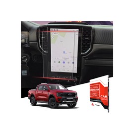 ASZSK For 2024~2025 Ford Ranger (XLT Optional/LARIAT/Raptor) 12 Inch Glossy Screen Protector - [More Clear& Smooth] - Mil-Grade 9H+ Tempered Glass - Touchscreen *1