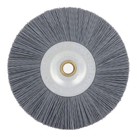 Key Machine Deburring Brush 120mm OD 10mm ID 15mm Thick Soft Nylon Bristles Key Cutting Machine Brush