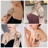 6 Sheets Temporary Butterfly Tattoo Moon Tattoo Lotus Flowers Tattoos