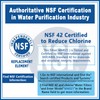 MIWF6200 Water Filter Replacement Compatible with Midea MF-2008-R2, Sharp SJWF200,
