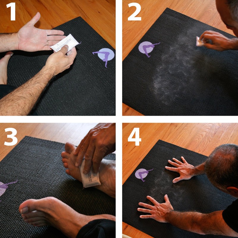 Aurorae Yoga Non Slip Rosin Bag. Keeps hands dry and