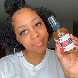 Red Rose Naturals Rosewater Toner, 100% Natural Hydrating Rose Water for Hair and Face, Gentle Formula, Suitable Sensitive Skin, Alcohol Free 4 oz. Spray Bottle