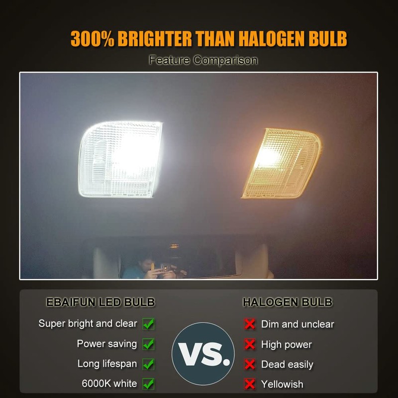 EBAIFUN - Kit de 14 luces LED blancas para interiores