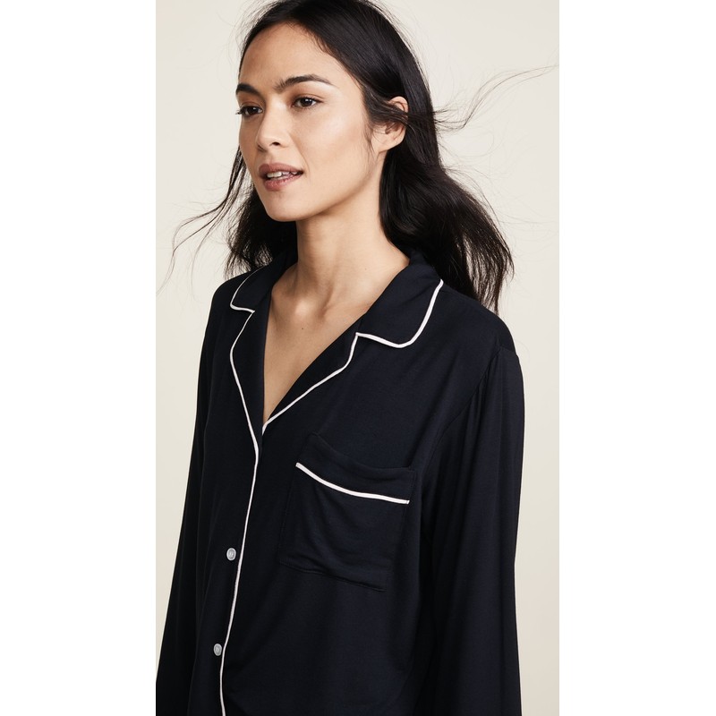 Eberjey Gisele PJ Set, Black, Medium