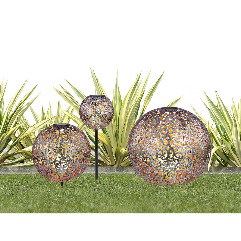 Globo 33743 LED Solar Outdoor Plug Light Patio Decor Mesh