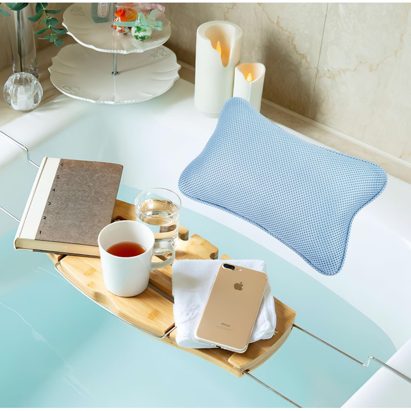 Collazoey Bath Pillow, Bath Pillow for Bathtub, with 2 Strong