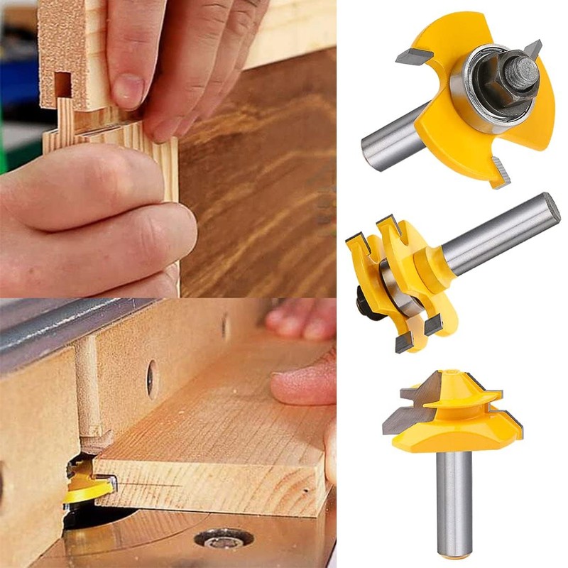 1/2 Inch Shank Tongue and Groove Router Bit Tool Set