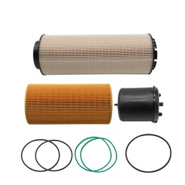 Jecoupoon 2277129 Oil Fuel Filter Element Kit Oil-Water Separator Compatible with MX-13 EPA13 Engine 1982821 1948921 1922496