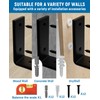 LEOPO 8 inch Shelf Bracket for DIY Floating Shelf, 1/5