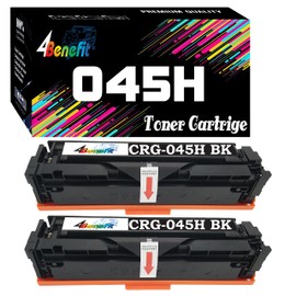 Dell (Set of 2) 4Benefit Compatible for CANON045H 045H Toner Cartridge CRG045H 2xBlack 2-Pack for Color imageCLASS MF634Cdw LBP612Cdw MF632Cdw MF634Cdw LBP612Cdw MF632Cdw Laser Printer
