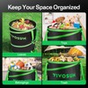 VIVOSUN 47-Gallon Collapsible Trash Can, Reusable Pop-Up Garden Bag with