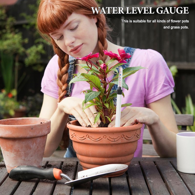 DOITOOL Water Level Indicator 4 Pieces Plant Water Meter Reminder