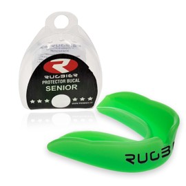 Rugbier Classic Rugby Mouth Guard for Adults and Teens Aged 12+ Unisex Senior Gum Shield Model Fluor