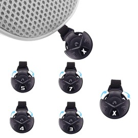 FINGER TEN Golf Club Head Covers Woods Hybrids Long Cover Value 2 Pack, Headcovers with Interchangeable No. Tags Color Blue Black Red Fit All Hybrids Wood Clubs (Black-2 Pack Hybrid Cover)