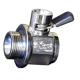 EZ (EZ-204) Silver 3/4"-16 UNF Thread Size Oil Drain Valve