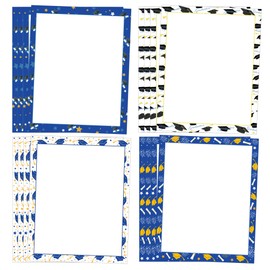 Graduation Stationery Paper Blue Graduation Cap Star Stationary Letter Paper Sheets Congrats Grad Letterhead for Letter Office Use Invitations 60pcs