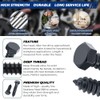 1/2 x 2-1/2" Black Hex Head Lag Screws Bolts (8