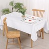 Hiasan Faux Linen Rectangle Valentine's Tablecloth - Wrinkle Free, Washable