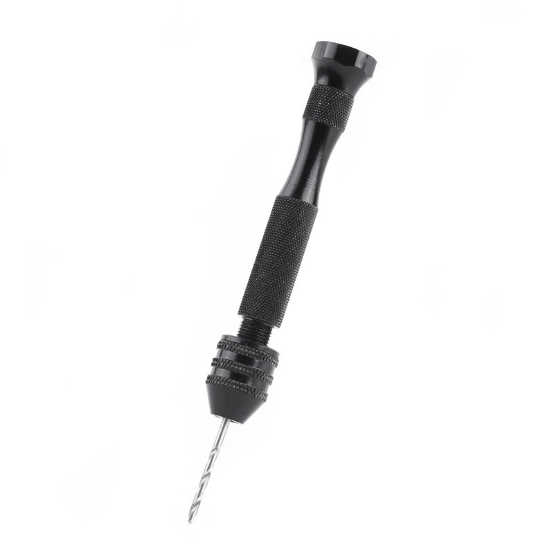 Taladro manual de precisión con tornillo de precisión negro con