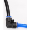 Pneumatic Connector 2PCS Elbow Air Tube Fitting for Quick Connection