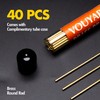 40 pcs Brass Brazing Rods Easy Flow Welding Rods Solid