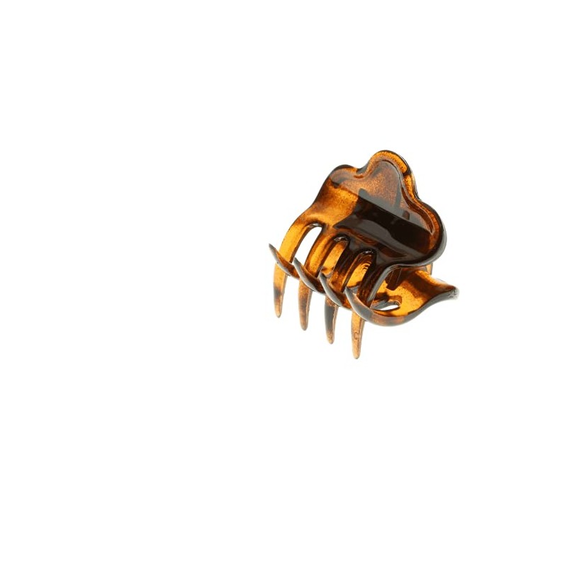 My Style Small 1.5 cm Nylon Hair Claw Clip Brown
