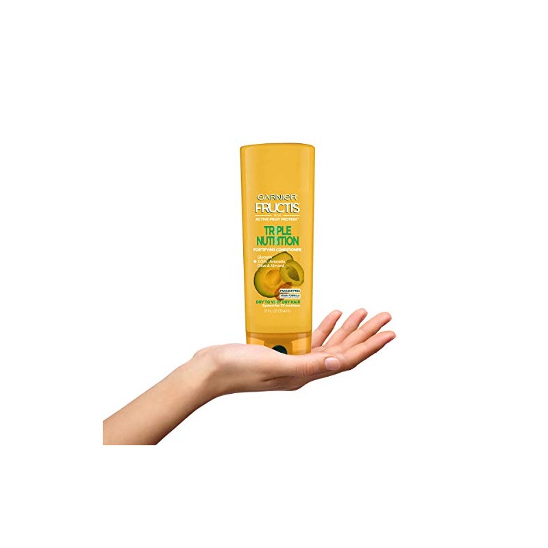 Garnier Fructis Triple Nutrition Conditioner, Dry to Very Dry Hair,