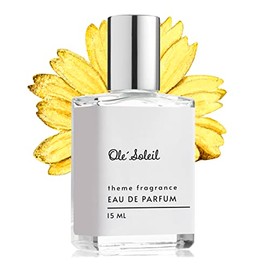 Theme Fragrance Ole Soleil Perfume for Women. 15ml Rollerball. Sheer floral Island Uplifting Creamy floral