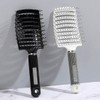 Zero-point Volume Up Boar Bristle Cushion Paddle Brush Root Hair Comb - WDC74E9_White／FREE / 영점 볼륨 업 돈모 쿠션 패들 브러쉬 뿌리 머리빗 - WDC74E9_화이트／FREE