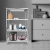 DDBESSIC Stainless Steel Shelves 4 Tier 31x18x52in Adjustable Shelf Storage