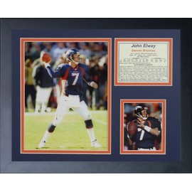 Legends Never Die "John Elway Home Framed Photo Collage, 11 x 14-Inch, (11546U)