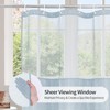MitoVilla Blue Small Stall Shower Curtain 36 x 72, Narrow