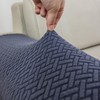 Juego de 2 fundas elásticas de poliéster para reposabrazos para