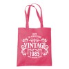 Dead Set Studio 40th Birthday Tote Bag, Women's Raspberry Pink,