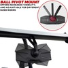 SAUTVS Center Convex Rearview Mirror and Adjustable Folding Side Rear