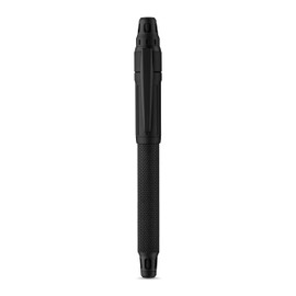 Colibri Ascari Rollerball Pen, Matte Black and Pachmayr Texture Accents, Elegant Ballpoint Pen with Feather Clip, Comes in a Beautiful Gift Box, Gift for Men and Women