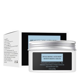 Grospe Hyaluronic Acid Moisturizer Face Cream - Long-Lasting Hydration for All Skin Types, Deeply Nourishing & Non-Greasy, 3.52oz (100g)