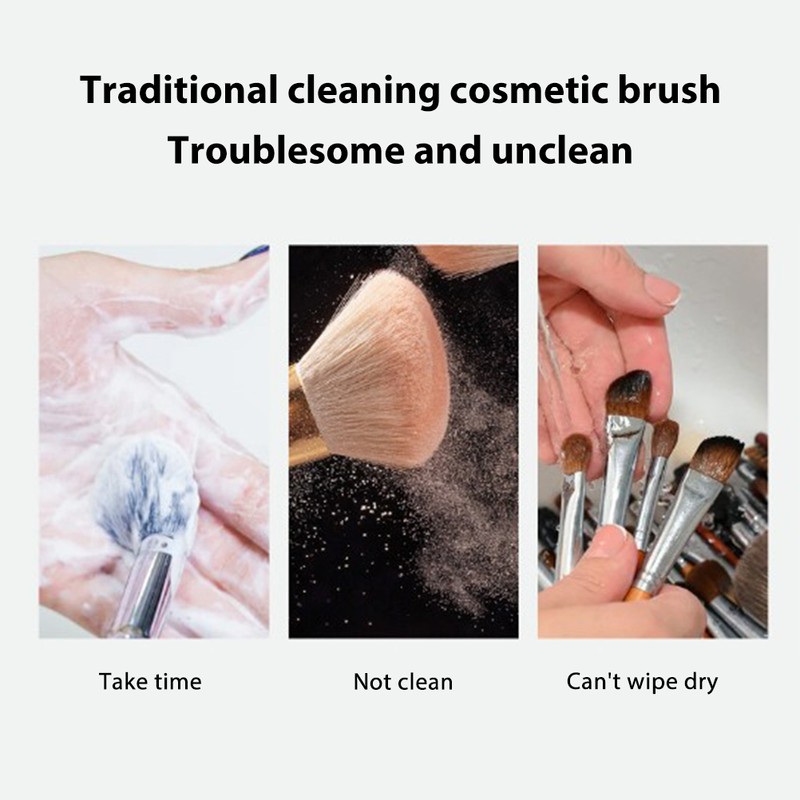 Makeup Brush Cleaner and Dryer USB Rechargeable Cosmetic Make Up