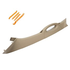 A Pillar Interior Trim Handle Left Driver Side Compatible with Ford F150 F-150 2004-2008 Lincoln Mark LT 2006-2008 A Pillar Grab Handle Assist Panel 4L3Z-1503599-AAC (Left Driver Side Beige)