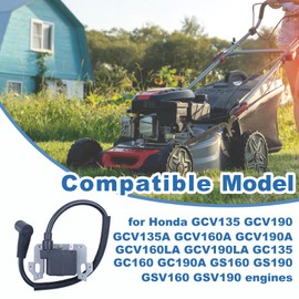 AUMEL GCV160 Ignition Coil for Honda GC160 GCV190 GC190 Engine HRR216 HRT216 HRN216 HRX217 Lawn Mower, Ignition Coil Replace 30500-ZL8-004 30500-ZL8-014 30500-Z0J-004 30500-z8b-901 30500-z8b-903